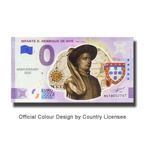 Tarjeta de recuerdo en color Euro Souvenir Anniversary Portugal 2021-1 MEFB D.Henrique - Imagen 1 de 3