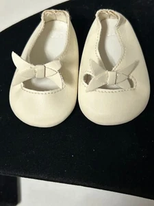 American Girl Doll Rebecca Purple Classic Hanukkah White Shoes W/ Double Bow - Picture 1 of 6