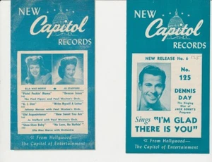 78tk-paper supplements-CAPITOL-New Release Highest # 125 and #143 - Bild 1 von 1