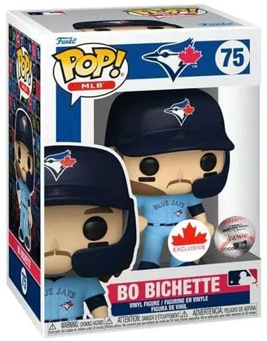 FunKo Pop! Toronto Blue Jays Bo Bichette Vinyl Figure MLB Baseball Figure No 75 Cover