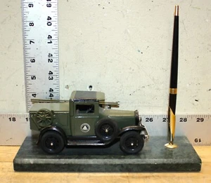 Yorkshire Co. 1931 Ford Bell System Supporto penna base camion su marmo scala 1/25 - Foto 1 di 8
