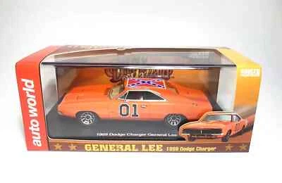1/43 Auto World Resin GENERAL LEE 1969 Dodge Charger Model Car - Image 1 of 4