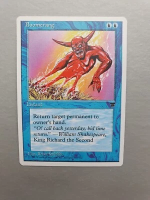 Boomerang MTG Chronicles (1995) Common Blue Instant NM - Image 1 of 2