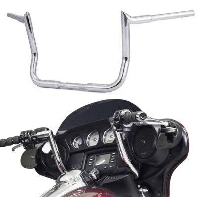 For Harley Touring Electra Glide Street Glide 12" Meathook Ape Hanger Handlebar - Image 1 of 4