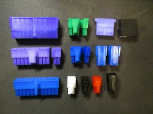 Connector Set, 24pin & 4pin ATX, 6+2 PCI-e, 4pin Molex, 13tlg. - Bild 1 von 7