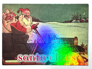 SANTA CLAUS 2002 Press Pass HAPPY HOLIDAYS HOLO INSERT NASCAR Racing Card #S2
