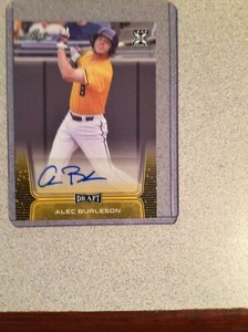 2020 Leaf Draft Auto Gold Alec Burleson #BA-AB1 Auto