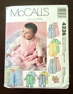 McCall's Pattern 4236 Infant Bunting, Jumpsuit, Hat and Blanket Size S-M-L-XL - Picture 1 of 6