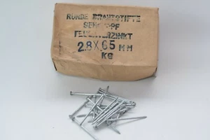 250x MIL spec runde Drahtstifte mit Senkkopf, feuerverzinkt, 2.8 x 65 mm, NOS - Picture 1 of 4