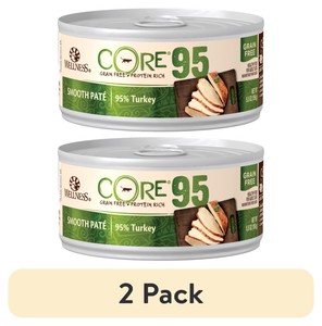 Wellness 95% Natural Grain Free Wet Canned Cat Food Turkey 5.5oz Can (Pack of12)
