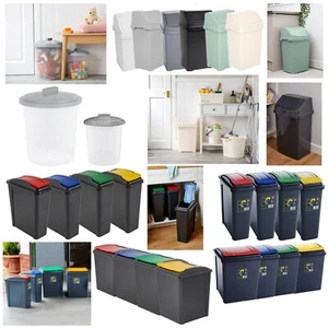 8L/21L/25L/50L Plastic Bins Home/Kitchen/Garden Storage Bins Containers Dustbin - Picture 1 of 70