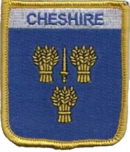 Cheshire County Flag Embroidered Patch - LAST FEW - Picture 1 of 4