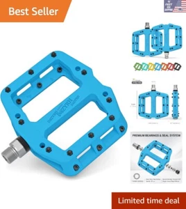 Modern 9/16" Nylon Platform Pedals with Shock-Proof Design for Mountain Biking - Picture 1 of 10