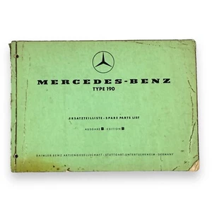 Mercedes 90 Spare Parts List (1958) Edition B Manual PONTON Original - Picture 1 of 11