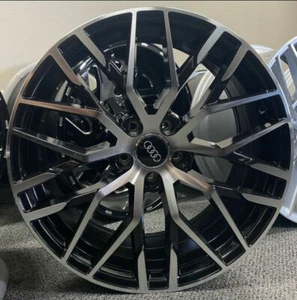 20'' Black Machine Rims fit Audi Q7 Q5 E-Tron Tires A7 A8 Atlas S7 Q8 SQ5 Wheels - Picture 1 of 6