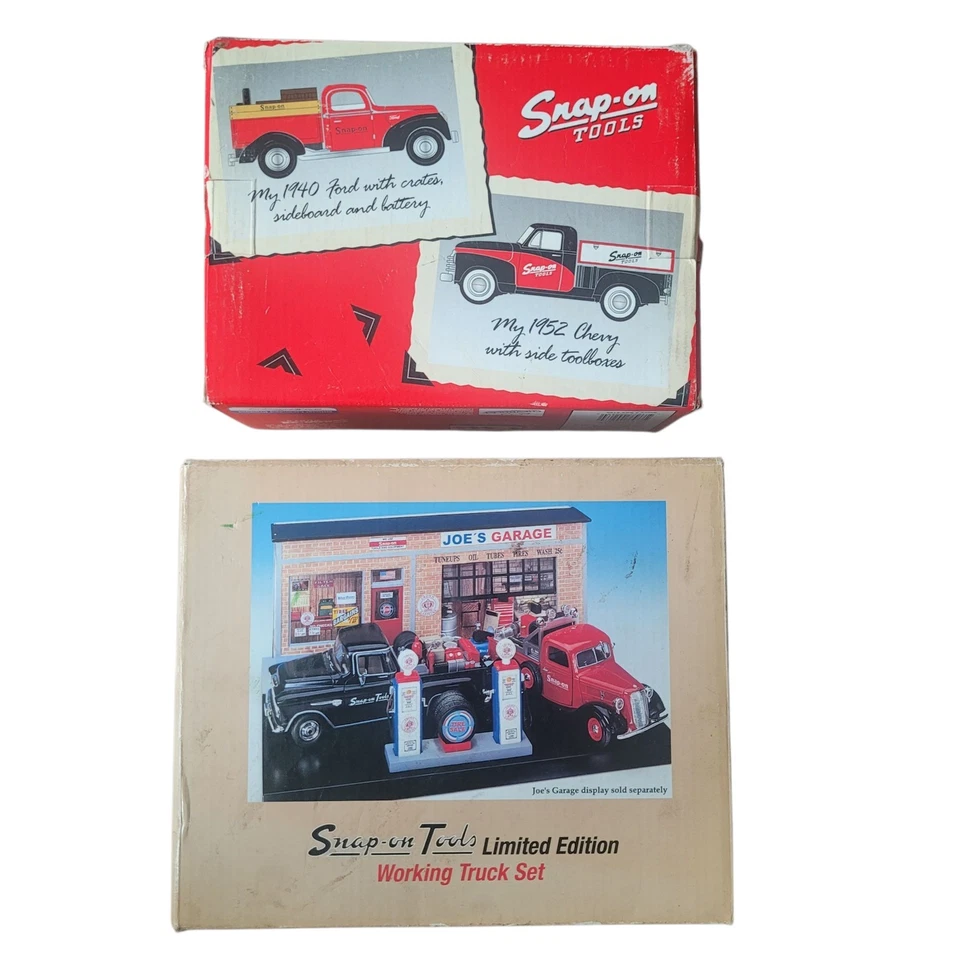 Snap on "working Truck Set" Two Trucks Included 1940 Ford & 1952 Chevy