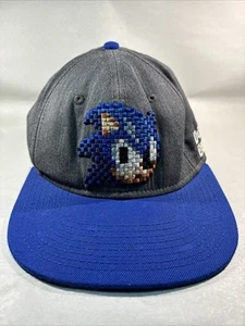 Sega Sonic The Hedgehog Don’t Blink Pixel Embroidered Cap Hat Snap Back One Sz - Picture 1 of 10