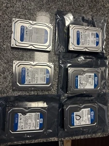 Western Digital Blue 500GB SATA 16MB HDD Lot (6) - Afbeelding 1 van 6