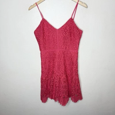 Новый BB Дакота вечеринки прибыл зубчатый кружевное платье RSVP женщин 2 коралловый розовый - Изображение 1 из 4