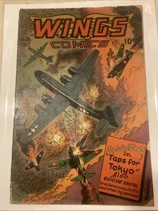 Wings Comics #064 - Nice WWII Era Golden Age Fiction House Comic 1945 - Bild 1 von 4