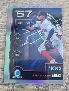 2025 Bowman #BTP-57 Franklin Arias Bowman Scouts Top 100 Boston Red Sox - Picture 1 of 1