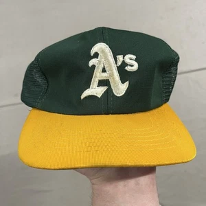 Vintage Oakland Athletics A’s MLB Baseball Snapback Hat Trucker Cap - Picture 1 of 5