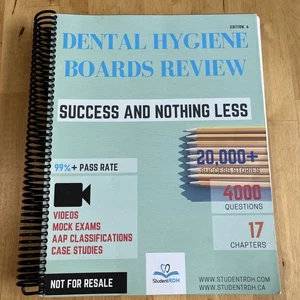 Student RDH Dental Hygiene Boards Review (NBDHE) Edition 6 Mock Exams Case Study - Picture 1 of 16
