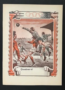 QUADERNO anni ‘40 OLIMPIONICA Calcio - Cartiere Donzelli - nuovo vintage - - Picture 1 of 2