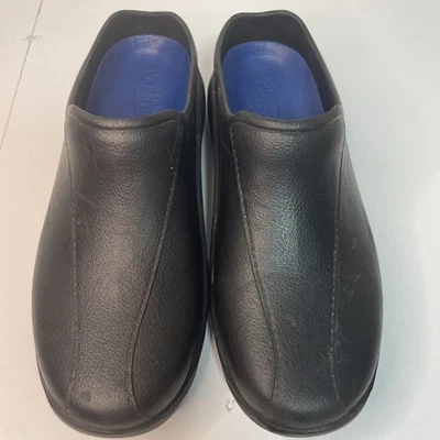 Klogs Lite Black Slip-On Shoes Culinary Comfort Slip-Resistant Women’s 10 Mens 8 Foto 1 de 4