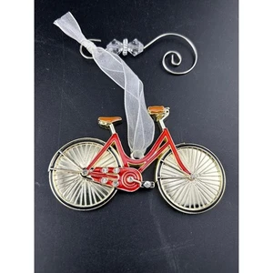Adorno de bicicleta rojo con pedrería y cinta Harvey Lewis - Imagen 1 de 4