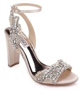 Badgley Mischka Libby Irvsat Crystal Embellished Evening Shoe Women's Sz 5.5 - Picture 1 of 11
