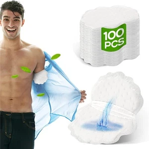 1-100Pcs Armpit Sweat Pads Disposable Underarm Sweat Pads for Men and Women - Picture 1 of 10