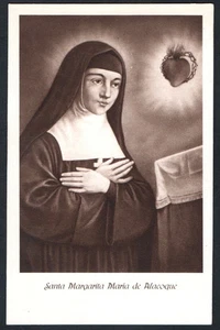 Sacra cartolina antica postale de Sta Margarita de Al. immagine pieuse santino estampa - Foto 1 di 1