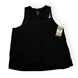 Nike ADV Dri-Fit AeroSwift Running Singlet Black Tank Top Women's Size XL New - Picture 1 of 6
