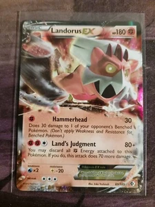 2012 Pokemon Black & White Boundaries Crossed Landorus EX #89 - Picture 1 of 2