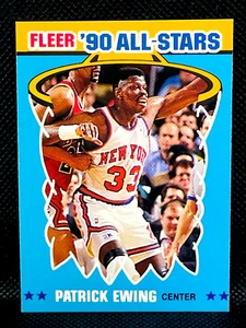 Patrick Ewing #12 - 1990 Fleer Basketball '90 NBA All-Stars Insert - NY KNICKS - Imagen 1 de 2
