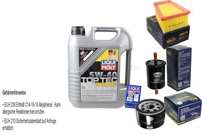 LIQUI MOLY, SCT GERMANY INSPEKTIONSKIT FILTER LIQUI MOLY ÖL 5L 5W-40 für Renault Megane Scenic JA0/1_