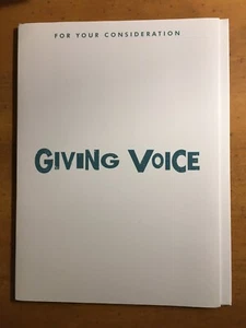 GIVING VOICE 2021 Netflix FYC DVD John Legend Viola Davis RARE ( not BLU-RAY ) - Picture 1 of 4