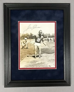JESSE OWENS 1936 OHIO STATE SIGNED AUTO WIRE PRESS TYPE-1 PHOTO OLYMPICS JSA/DNA - Picture 1 of 8