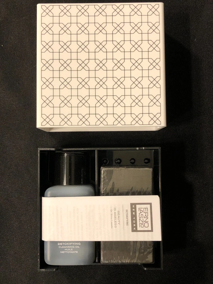 Erno Laszlo Skincare Detoxifying Double Cleansing Oil & Face Bar Soap Travel Set - Image 1 of 4
