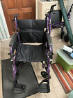Escape Lite Self Propelled Wheelchair Purple Wide