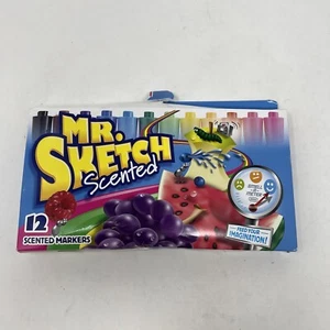 Mr. Sketch Scented Markers, Chisel Tip, Assorted Colors, Pack of 12 - Picture 1 of 6