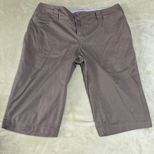 Avenue Signature Chino Bermuda Brown Khaki Tan Beige Size 16 36x16 - Picture 1 of 6
