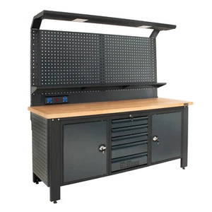 Werkstattwand Werkstattschranksystem Werkbank Profiline XL modular 200 cm modul - Bild 1 von 9