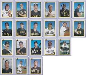 Pittsburgh Pirates 1990 Bowman Baseball Team Set 20 Barry Bonds - Picture 1 of 9