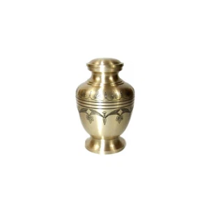 Tiny Classic Pewter Keepsake Memorial Urn for Ashes Uk - Picture 1 of 4