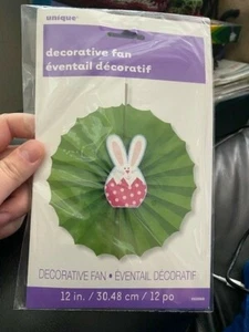 Easter Bunny Hanging Decorative Fan 12" New!!! - Picture 1 of 2