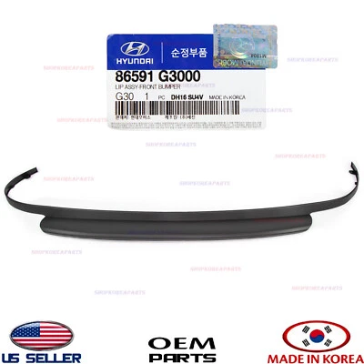 Genuine Front Bumper Lower Deflector Lip OEM 18-20 Hyundai Elantra GT Hatchback - Image 1 of 2