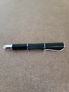 Sensa Meridian Carbon Black Fountain Pen. Chrome Trim. Medium Point - Picture 1 of 9