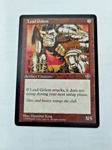 MTG Lead Golem Mirage Regular Uncommon - Uncirculated - Picture 1 of 3